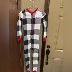 Lazy One kids size 10 Black and White Checkered Kids flap jack used good shape